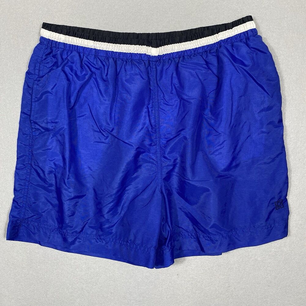 Vintage GIVENCHY‎ Activewear Swim Trunks Men's L Blue Designer Resort Vacation